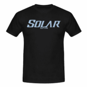 Solar T-Shirt black with grey logo - XXXL